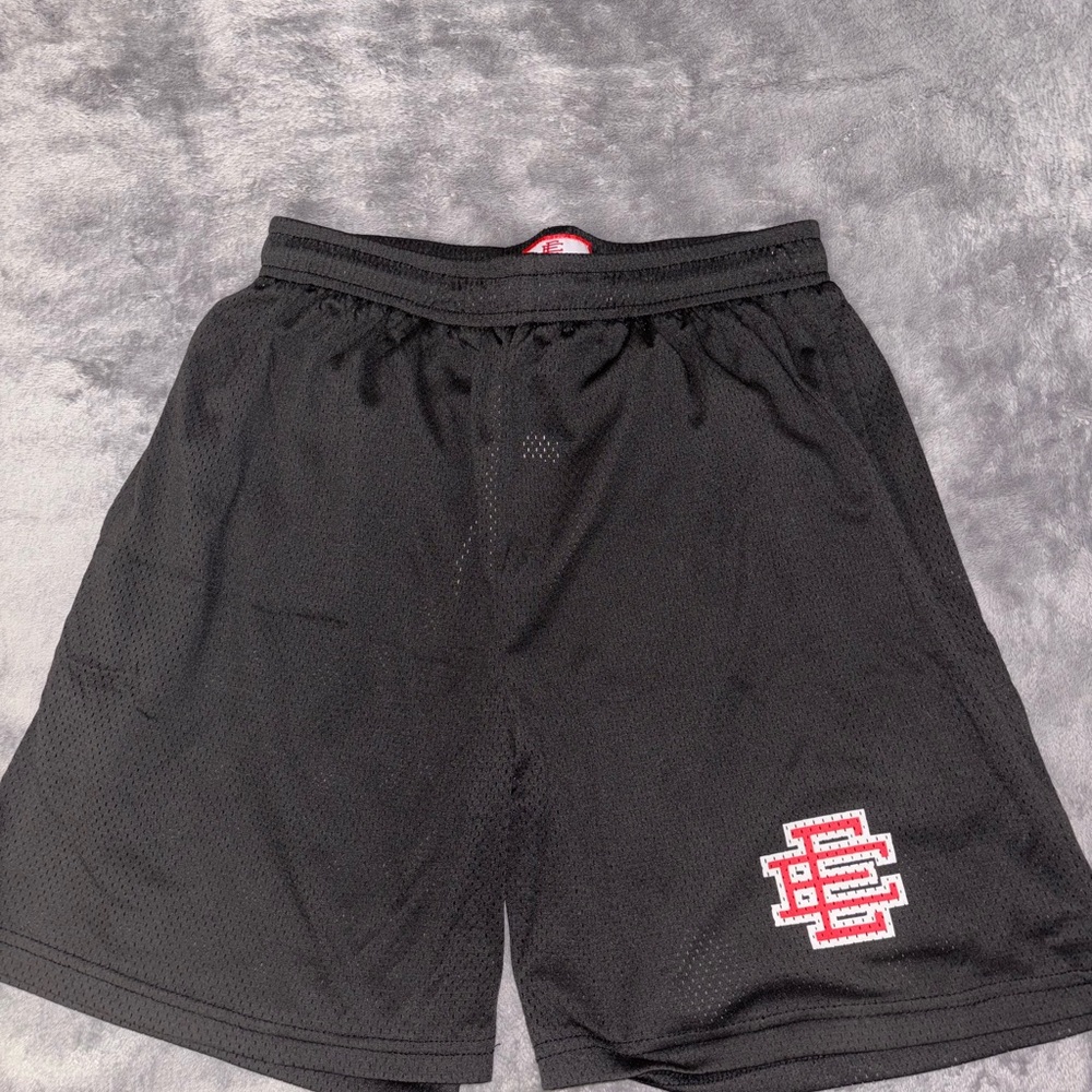 Eric Emanuel Black Athletic Shorts with Classic Cut